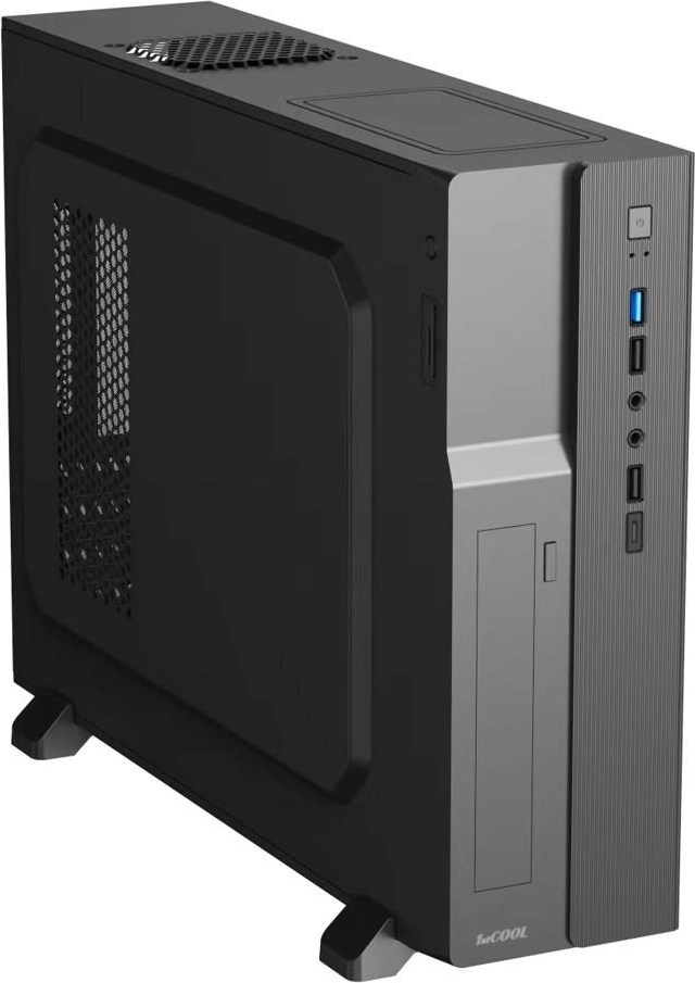 1stCOOL skříň COMPACT 1, Micro Tower, AU, USB 3.0, USB-C, CR, 1x 80mm Fan, černá
