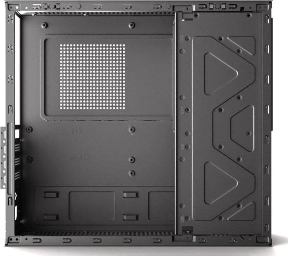 1stCOOL skříň COMPACT 2, Micro Tower, AU, USB 3.0, 1x 60mm Fan, černá