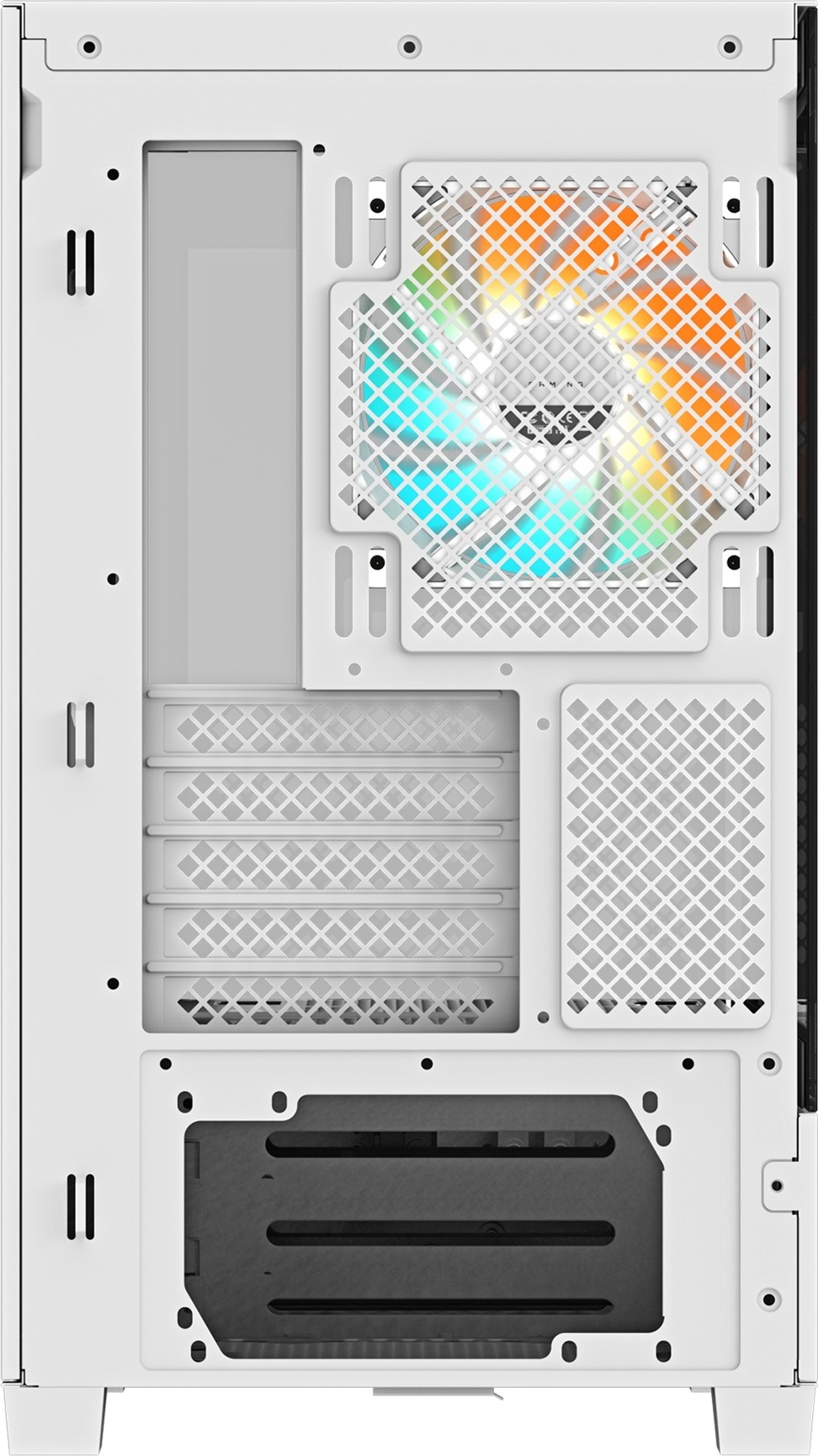GIGABYTE case GB-C201PI, Mid tower, 2xUSB 3.0, 3x 120mm ARGB Fan, bílá