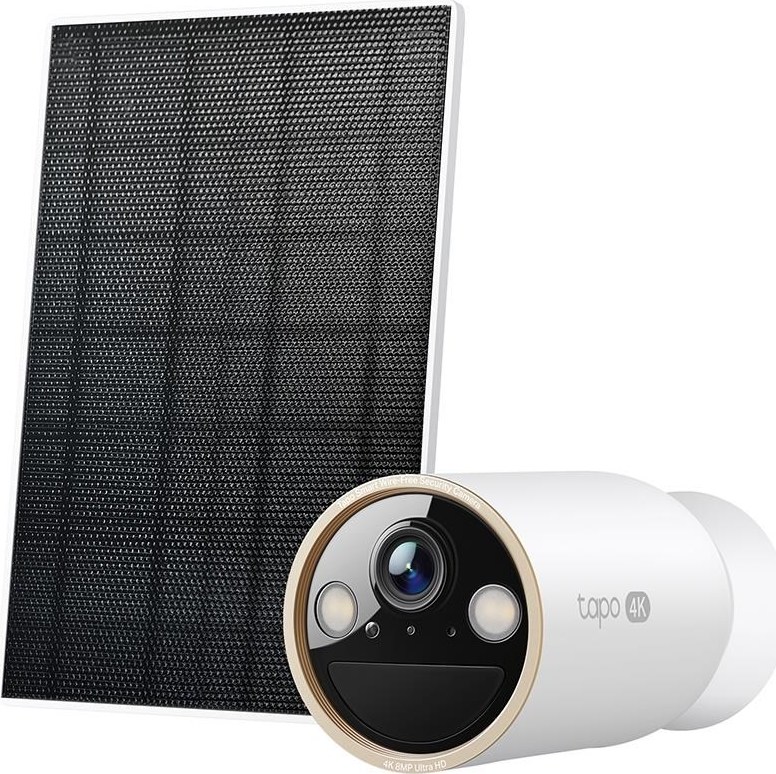 TP-Link Tapo C460 KIT venkovní kamera, solární panel (8MP, 4K, 2160p, IR 15m, WiFi, micro SD card, IP66)