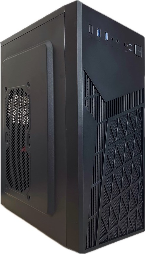 EUROCASE skříň ML N6-560B, ATX, 2x USB-A, 1x USB-C, 2x 120mm ARGB Fan, černá