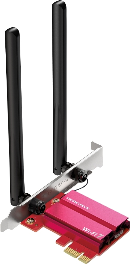 MERCUSYS MA37BE WiFi7 PCIe adapter (BE6500,2,4GHz/5GHz/6GHz,Bluetooth5.4)