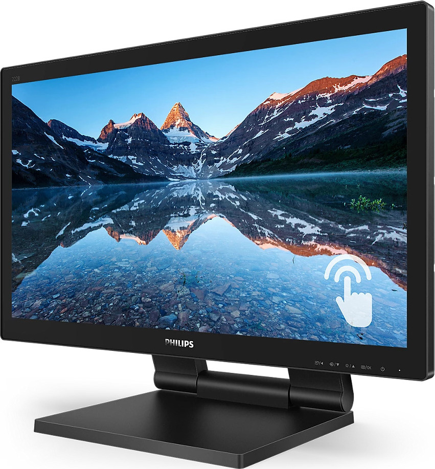 Philips MT 21,5" 222B9TA - 1920x1080,VA,60Hz,Dotykový,D-Sub,DVI,HDMI,DP,USBhub,Repro