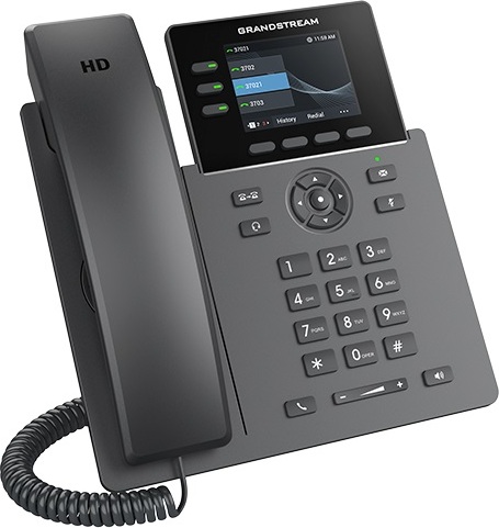 Grandstream GRP2611G SIP telefon, 3 účty, PoE, 12BLF klíčů, gigabit port