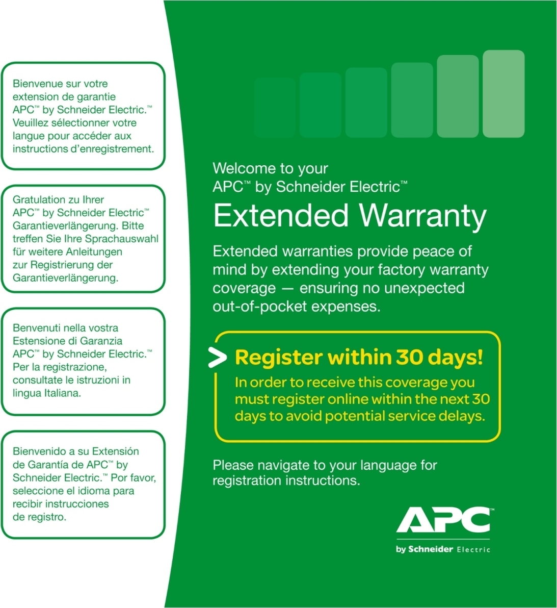 APC Easy (1) ročná predĺžená záruka pre (nákup nového produktu) Easy UPS SRV 2 kVA