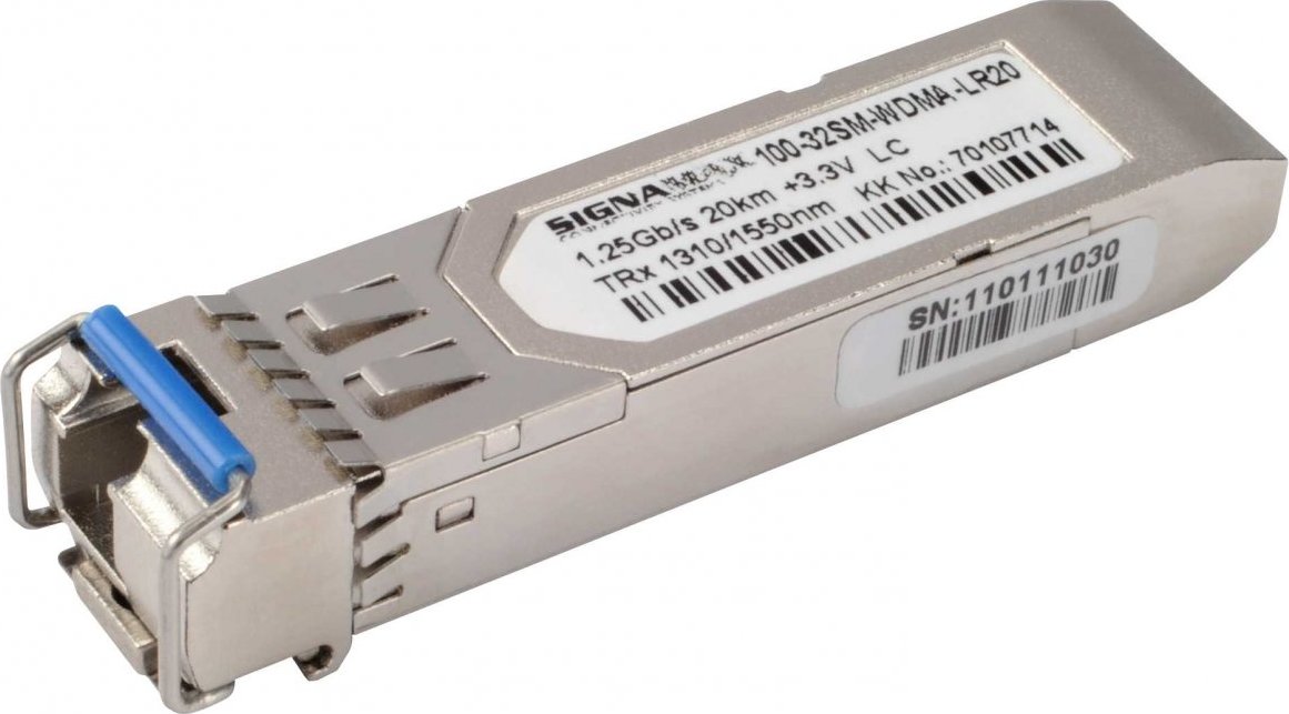 Signamax 100-32WDMA-LR20 1G SFP optický WDM modul SM 1310nm LC, 20km, DDM - Cisco komp.