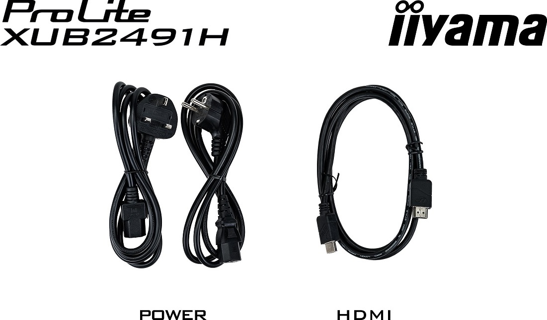 iiyama ProLite/XUB2491H-B1/23,8"/IPS/FHD/100Hz/0,5ms/Black/3R