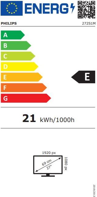 PHILIPS Philips/272S1M/00/27"/IPS/FHD/75Hz/4ms/Black/3R