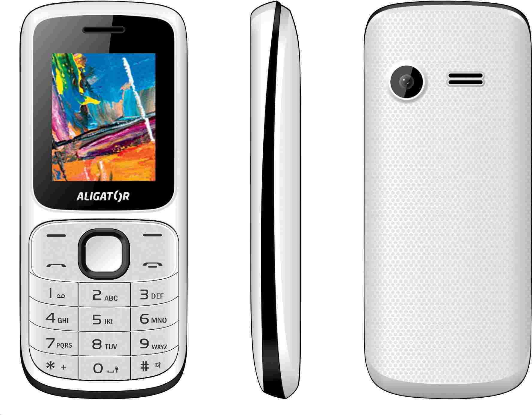 Aligator D210 Dual SIM, bílo-černý