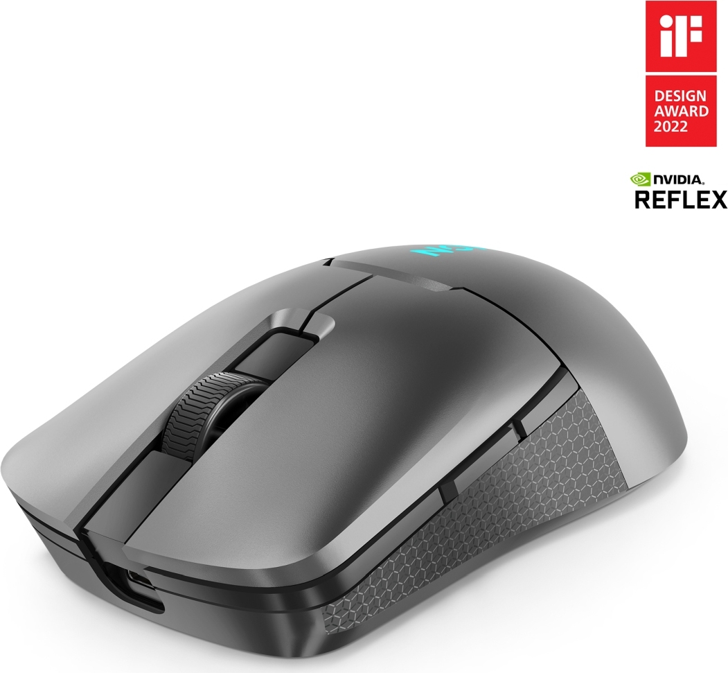 Lenovo Legion M600s/Herní/Optická/Pro praváky/19 000 DPI/Drátová+bezdrátová/Šedá