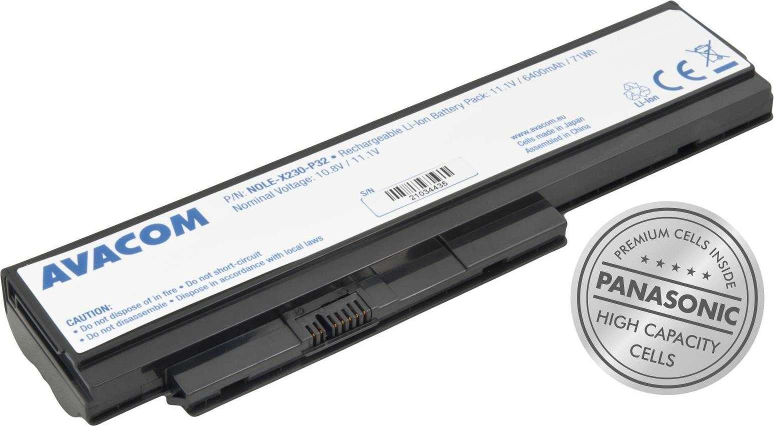 AVACOM batéria pre Lenovo ThinkPad X230 Li-Ion 11.1V 6400mAh 71Wh