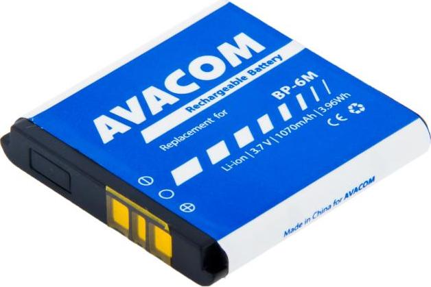 AVACOM batéria do mobilu Nokia 6233, 9300, N73 Li-Ion 3,7V 1070mAh (náhrada BP-6M)