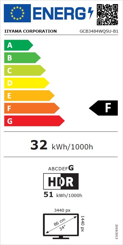 iiyama G-Master/GCB3484WQSU-B1/34"/VA/wQHD/180Hz/0,4ms/Černá/3R