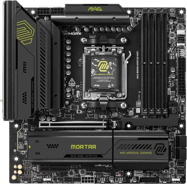MSI MB Sc AM5 MAG B850M MORTAR WIFI, AMD B850, 4xDDR5, 1xHDMI, WiFi, mATX