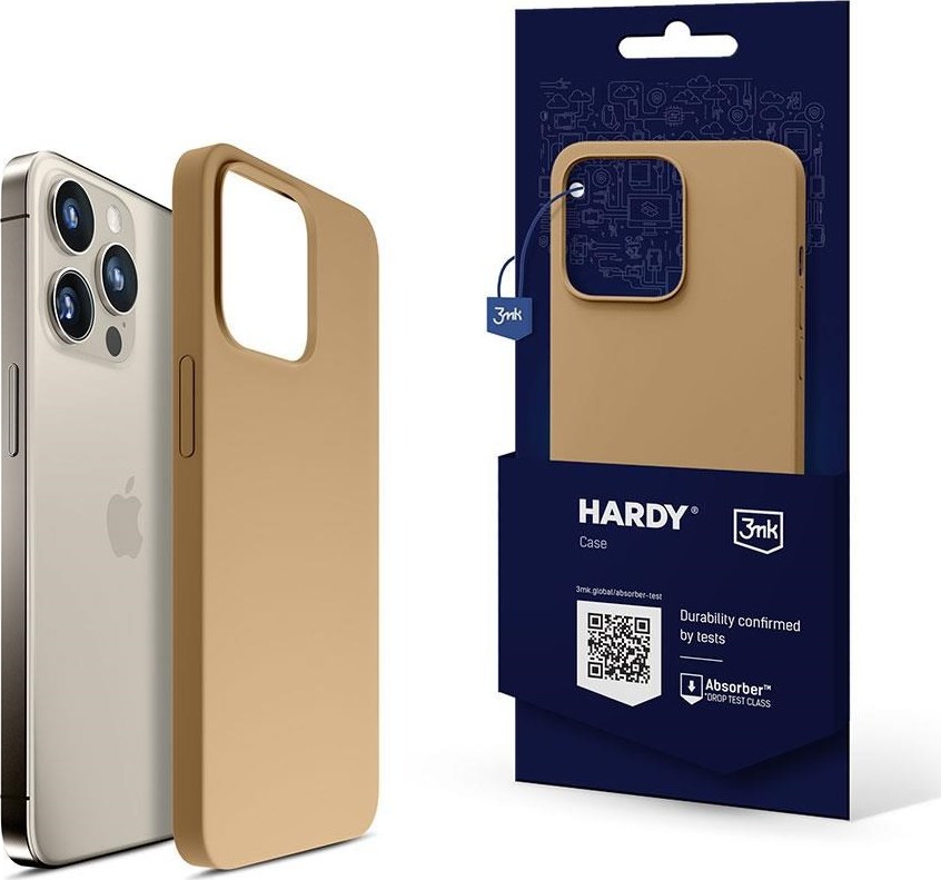 3mk ochranný kryt HARDY Silicone MagCase pro Apple iPhone 15 Pro, Dark Gold