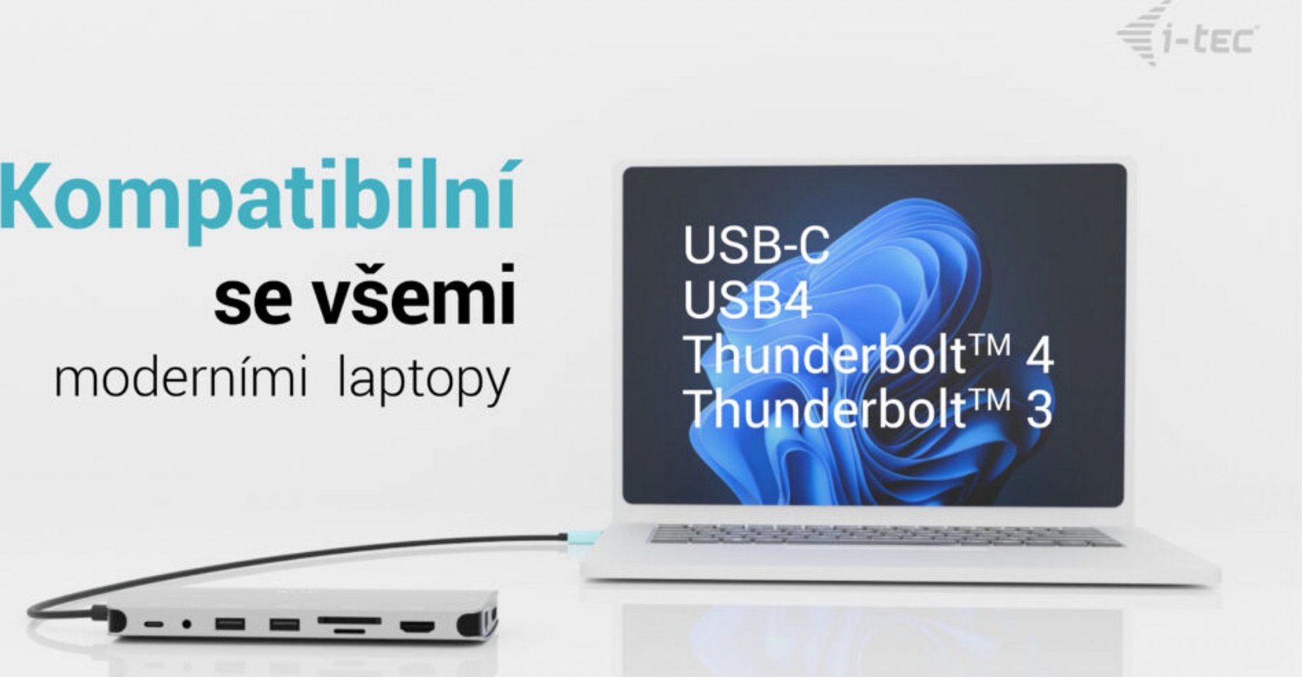 i-tec USB-C Metal Nano 3x Display Dock, 2x HDMI 1x USB-C video, Power Delivery 140W