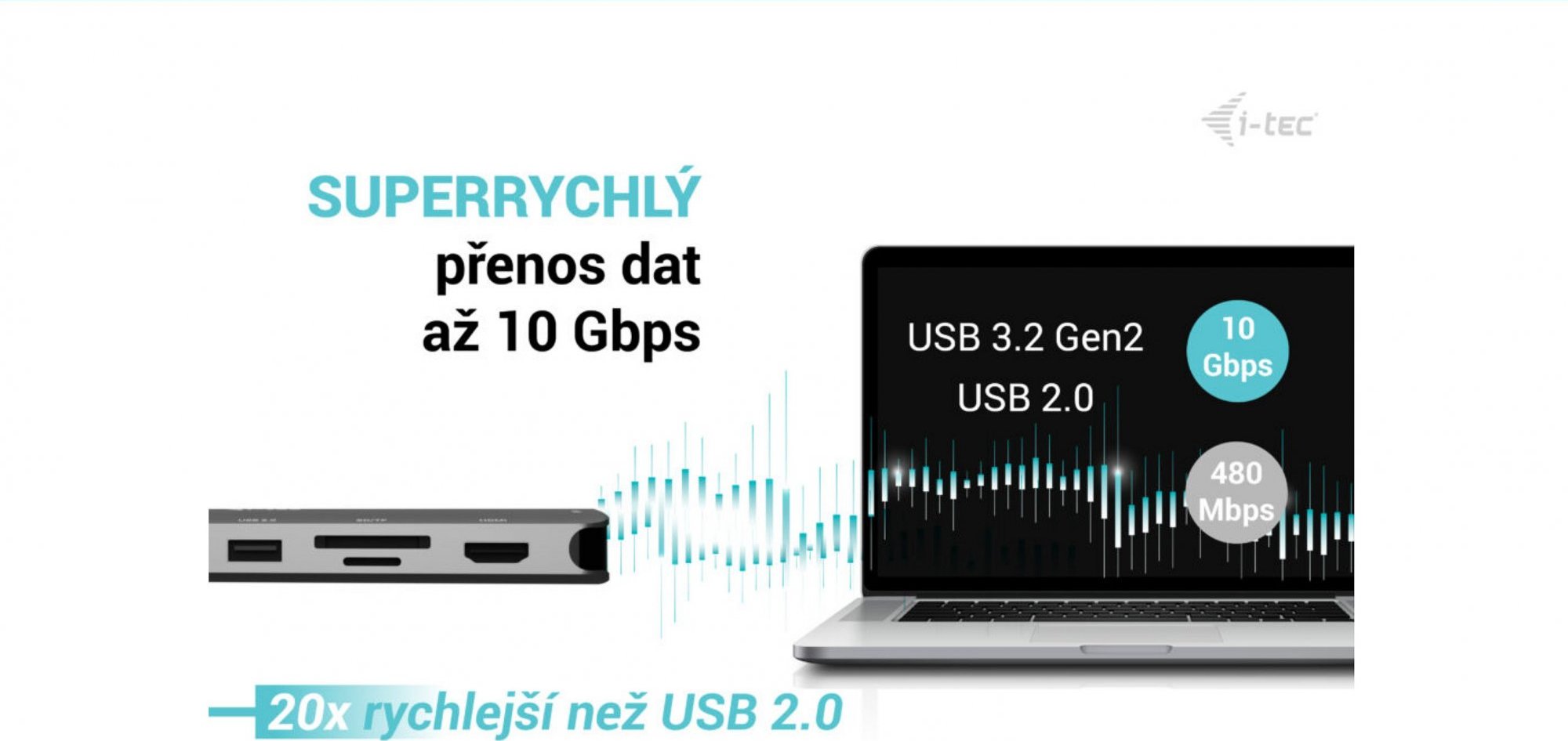 i-tec USB-C Metal Nano 3x Display Dock, 2x HDMI 1x USB-C video, Power Delivery 140W