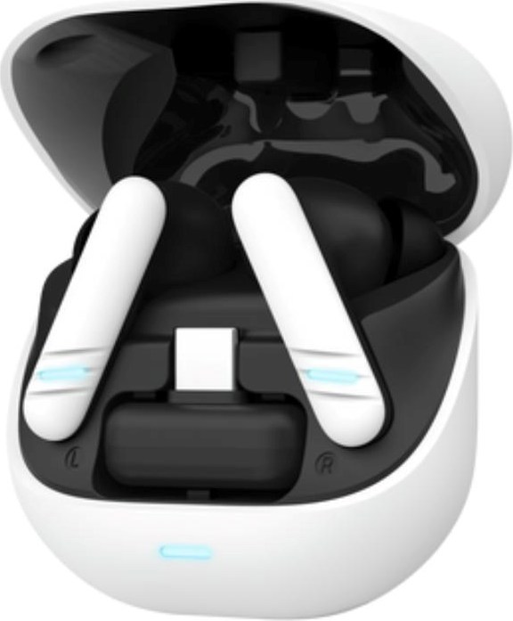 TRUST sluchátka GXT 409 Oxxie, špunty, Bluetooth, RF 2.4GHz, USB-C Přijímač, bílá