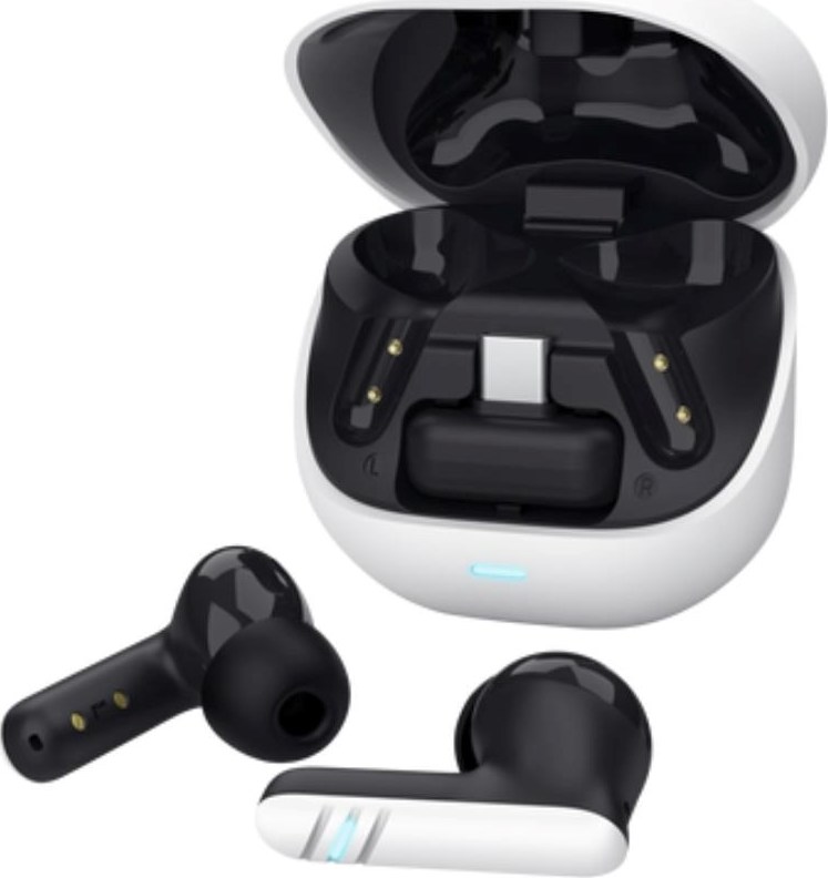 TRUST sluchátka GXT 409 Oxxie, špunty, Bluetooth, RF 2.4GHz, USB-C Přijímač, bílá