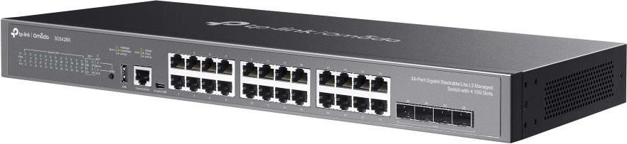 TP-Link OMADA switch SG5428X (24xGbE,4xSFP+,1xUSB2.0,2xConsole,fanless)