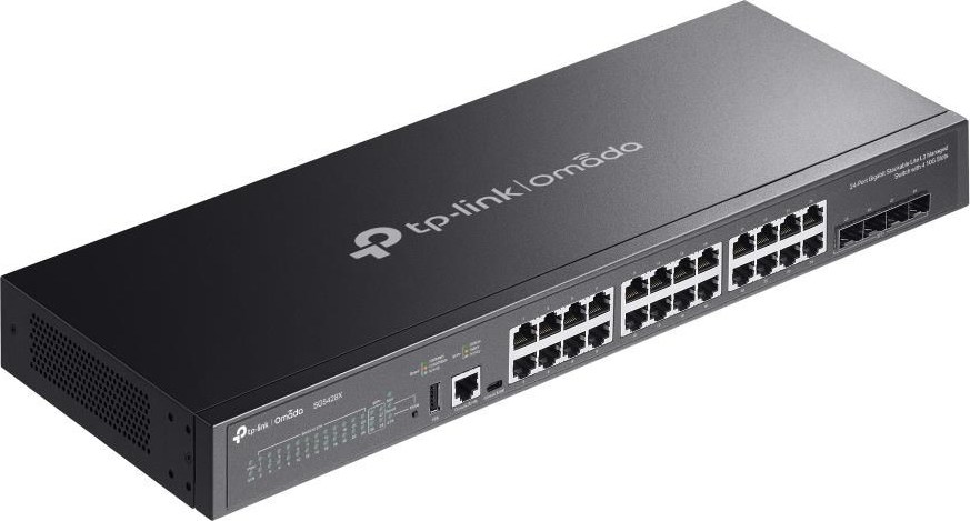 TP-Link OMADA switch SG5428X (24xGbE,4xSFP+,1xUSB2.0,2xConsole,fanless)