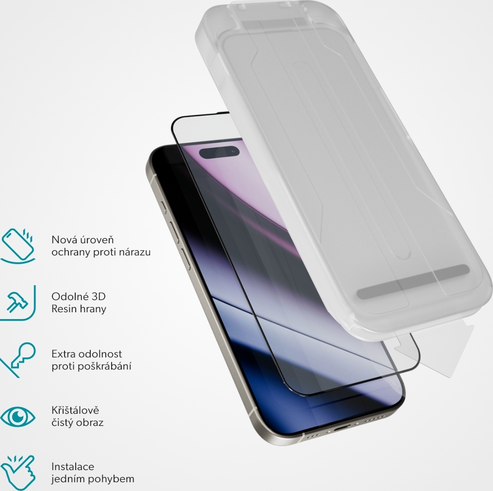 Epico ImpactCeramic sklo pro iPhone 14 Pro/15/16