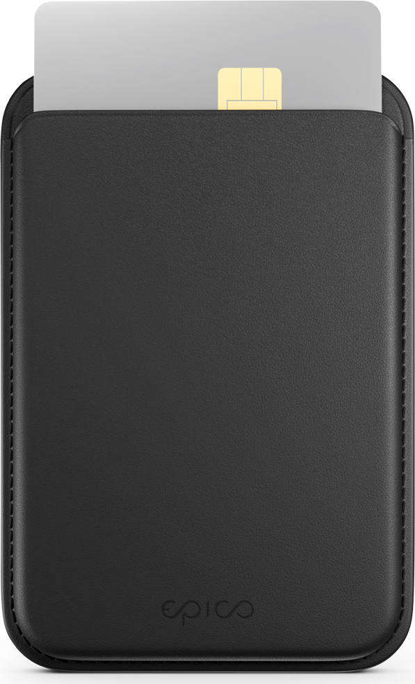 Epico Mag+ Leather Wallet - černá