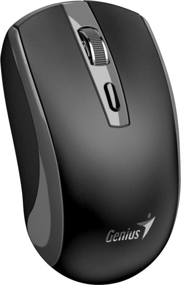GENIUS myš ECO-8150/ 1200 dpi/ bezdrátová/ dobíjecí/ Copilot/ černo-šedá