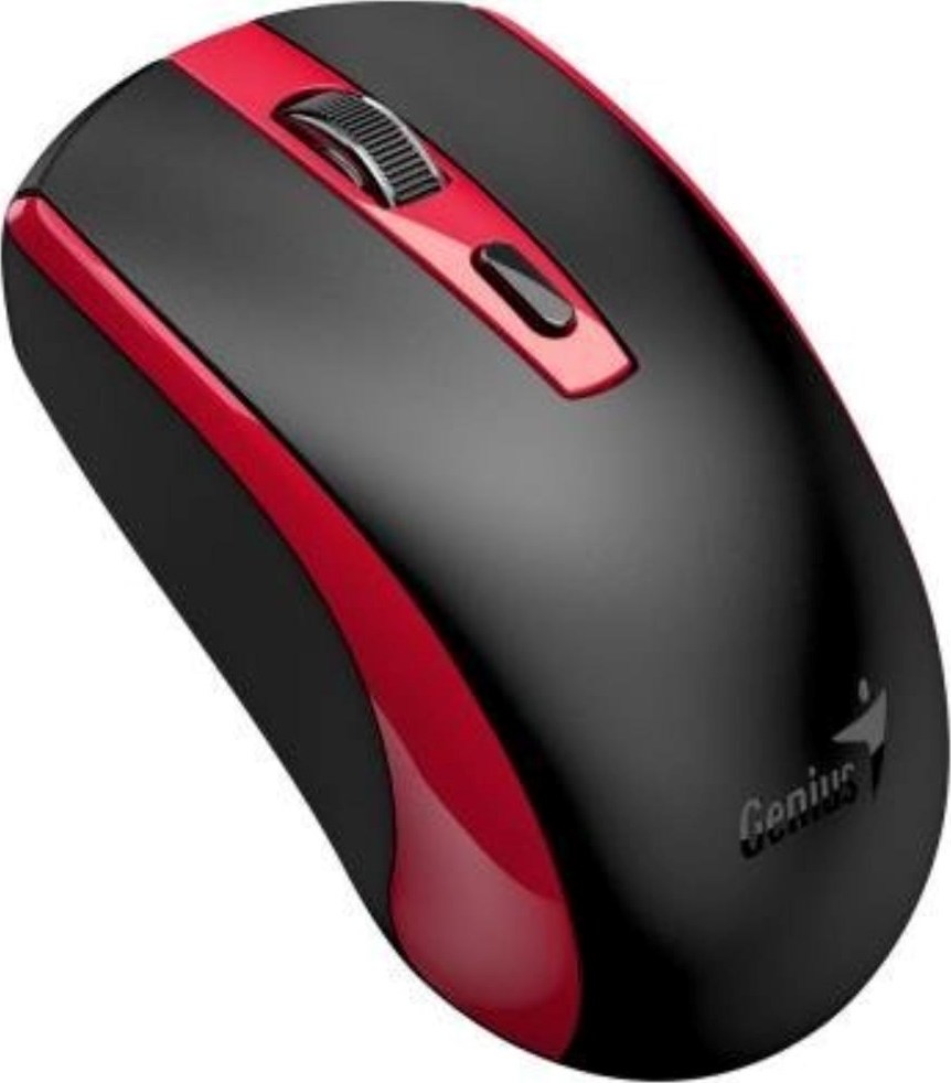 GENIUS myš ECO-8150/ 1200 dpi/ bezdrátová/ dobíjecí/ Copilot/ černo-červená