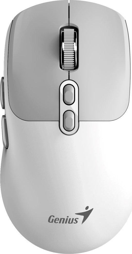 GENIUS myš NX-8080S BT/ duální Bluetooth + 2,4GHz/ 1600 dpi/ Copilot/ bezdrátová/ tichá/ bílošedá
