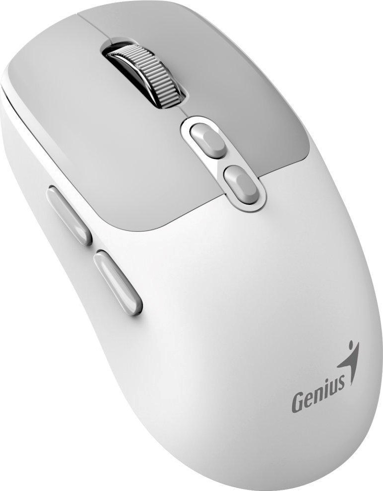 GENIUS myš NX-8080S BT/ duální Bluetooth + 2,4GHz/ 1600 dpi/ Copilot/ bezdrátová/ tichá/ bílošedá