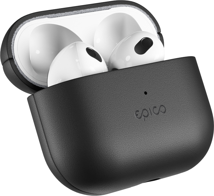 Epico Leather Case Airpods 3 - černá