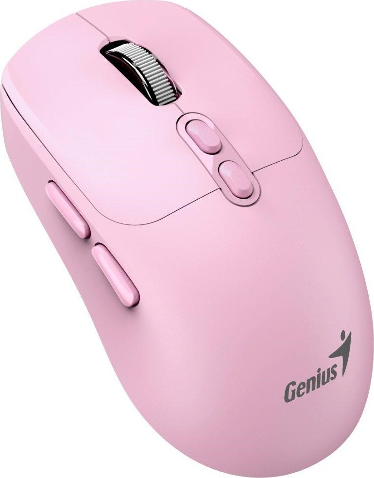 GENIUS myš NX-8080S BT/ duální Bluetooth + 2,4GHz/ 1600 dpi/ Copilot/ bezdrátová/ tichá/ růžová