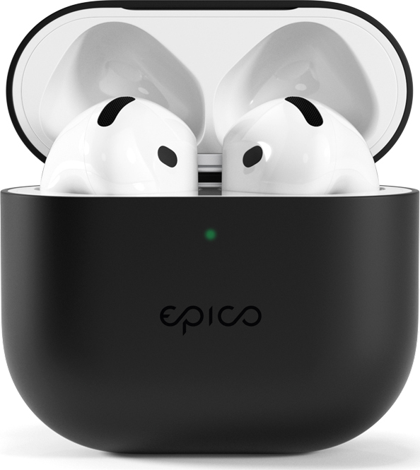 Epico silikonové pouzdro pro AirPods 4 - černá