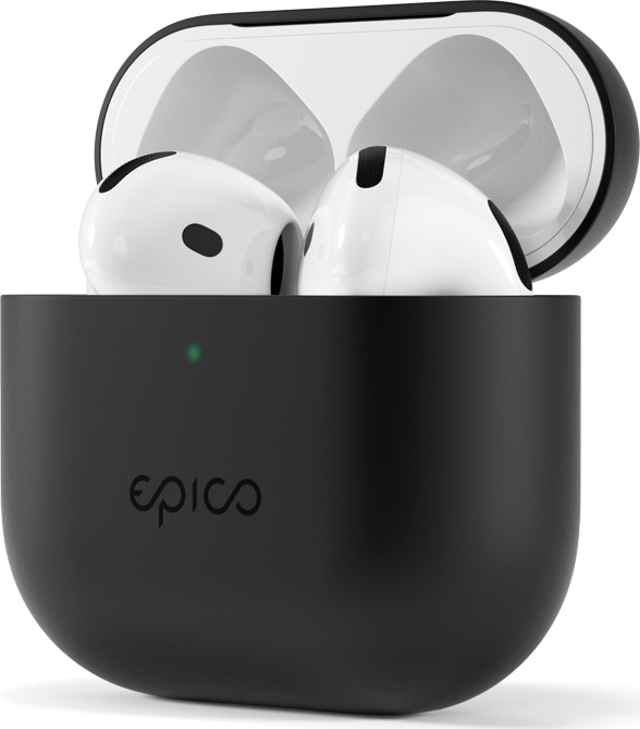 Epico silikonové pouzdro pro AirPods 4 - černá
