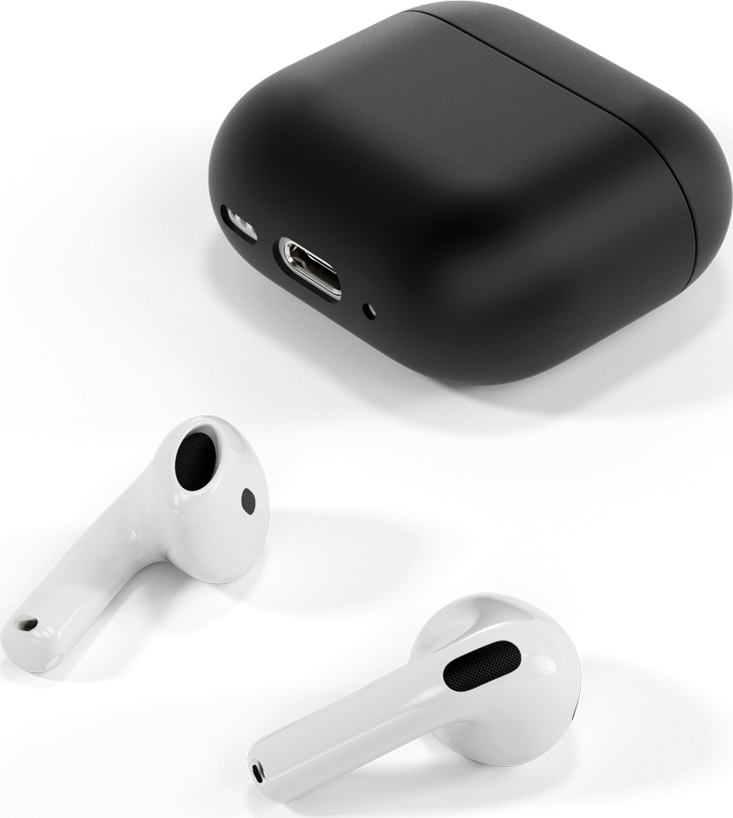 Epico silikonové pouzdro pro AirPods 4 - černá