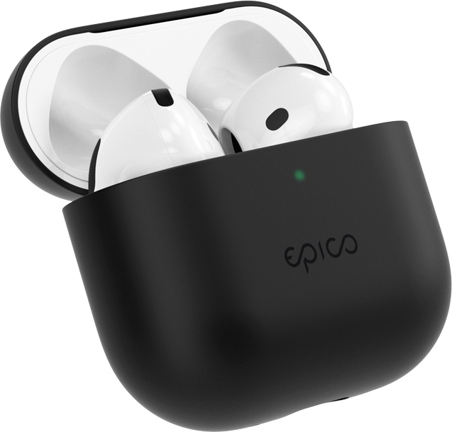 Epico silikonové pouzdro pro AirPods 4 - černá