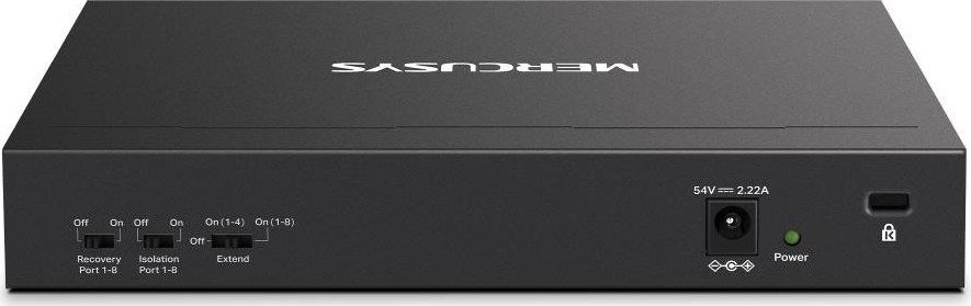 MERCUSYS switch MS110CMP (10x100Mb/s,8xPoE+,115W,fanless)