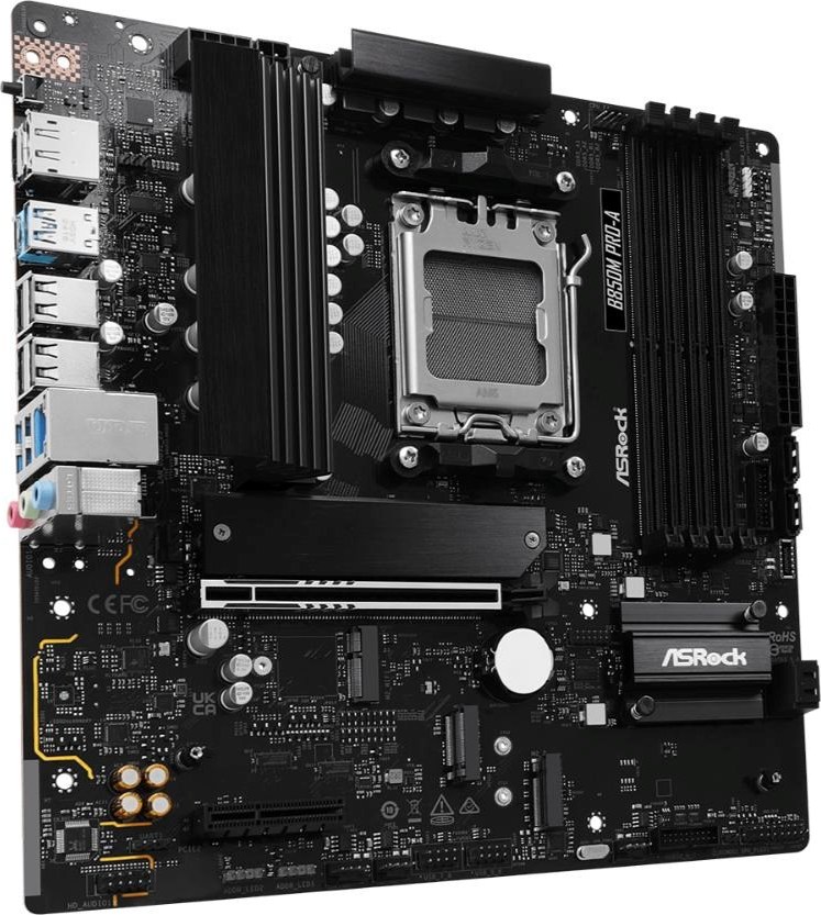 ASRock MB Sc AM5 B850M PRO-A, AMD B850, 4xDDR5, 1xDP, 1xHDMI, mATX