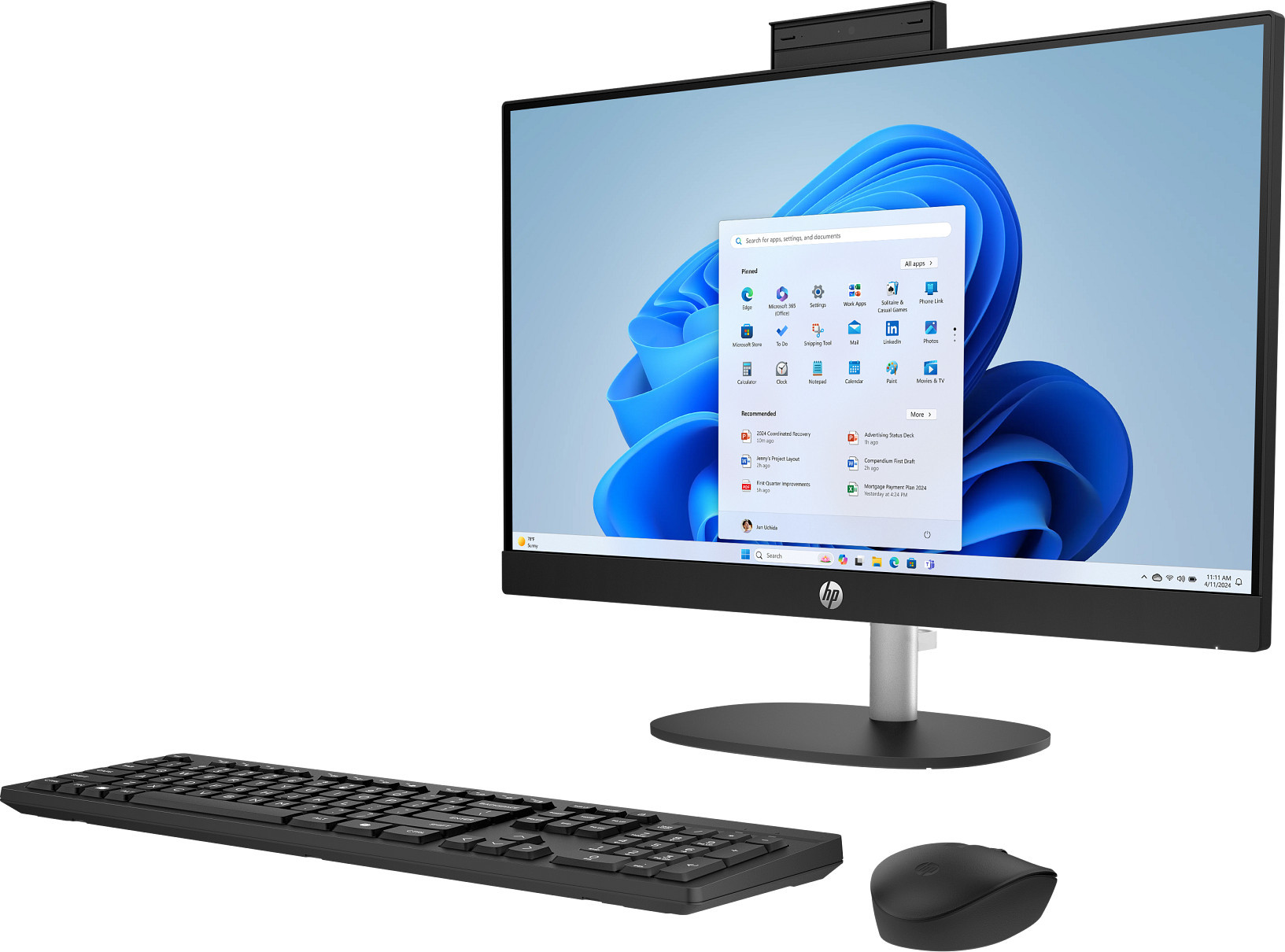 HP Inc. HP AiO 24-cr2007nc, 24" FHD, Ultra7 255U, RAM 32GB DDR5, SSD 1TB, Win 11 Home, GamePass 3měsíce zdarma