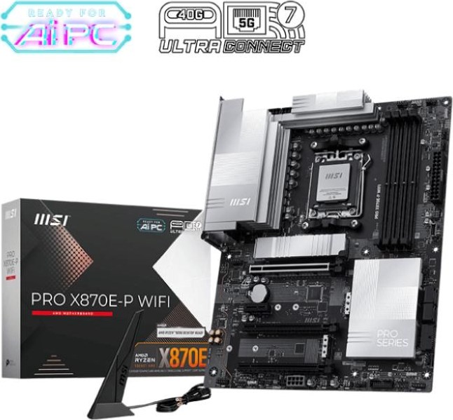 MSI MB Sc AM5 PRO X870E-P WIFI, AMD X870E, 4xDDR5, 1xHDMI, 1xUSB4, WI-FI