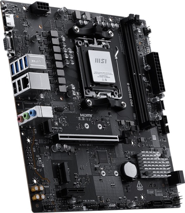 MSI MB Sc AM5 PRO B840M-B, AMD B840, 2xDDR5, 1xHDMI, 1xVGA, mATX