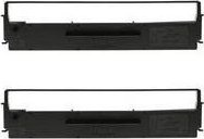 EPSON SIDM Black Ribbon Cartridge for LQ-300/+/+II/570/+/580/8xx, Dualpack