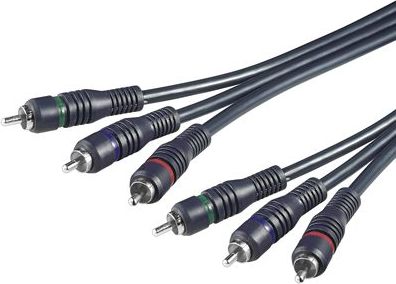 PremiumCord Kabel 3x CINCH-3x CINCH M/M 2m HQ
