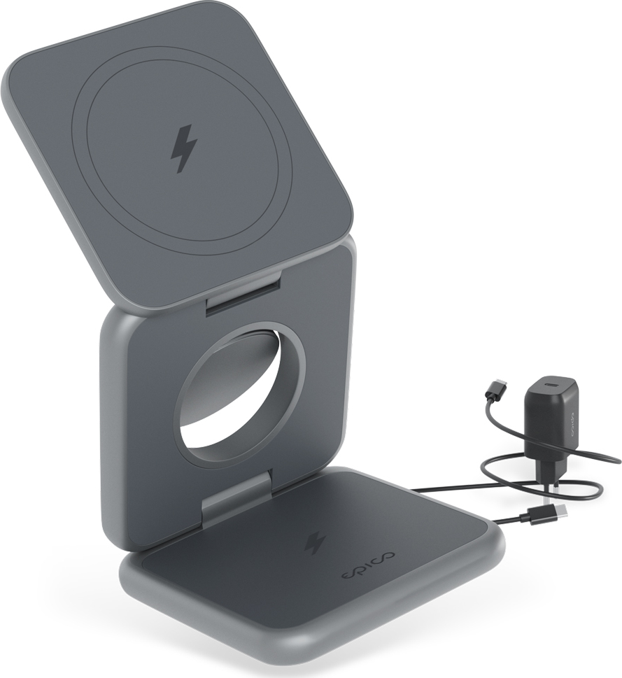 Epico Mag+ Foldable Wireless Charger - vesmírně šedá
