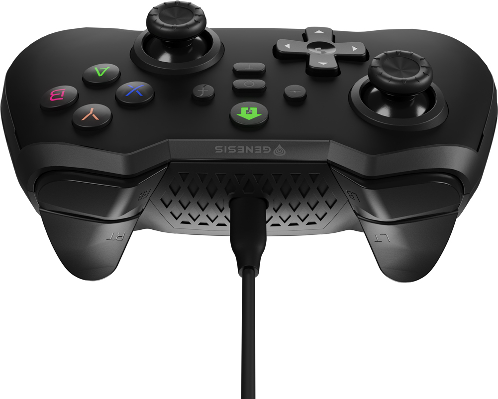 Drátový gamepad Genesis MANGAN 300, pro PC/Switch/Mobil, černý