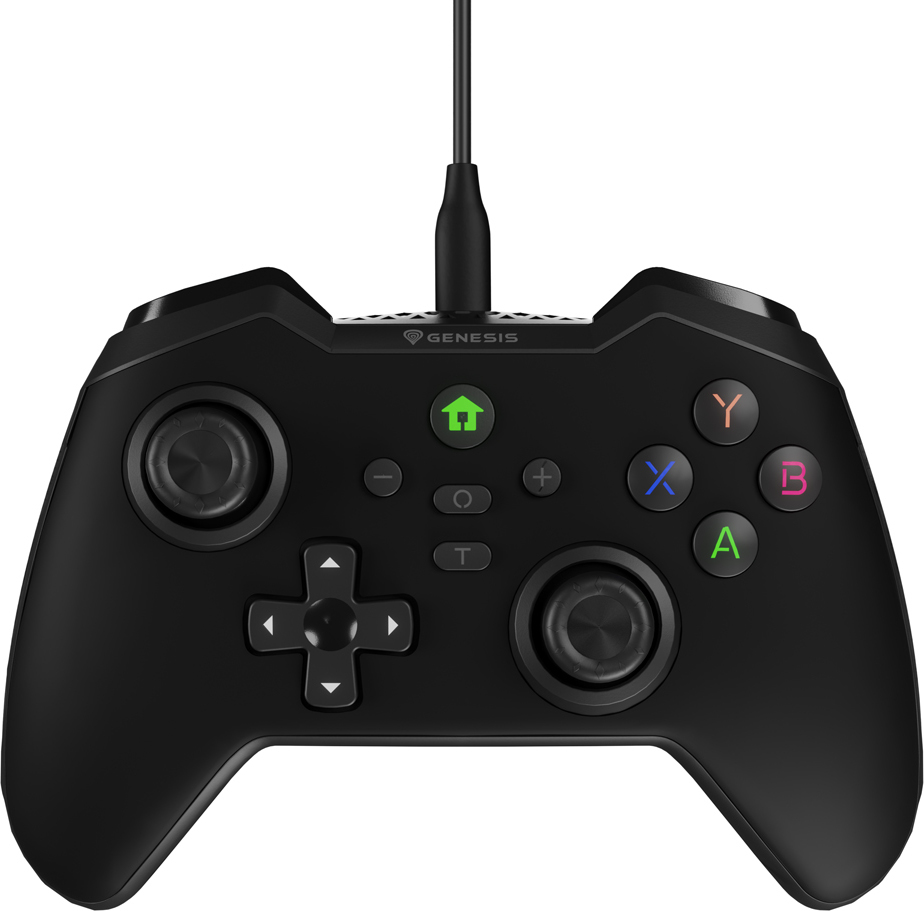 Drátový gamepad Genesis MANGAN 300, pro PC/Switch/Mobil, černý