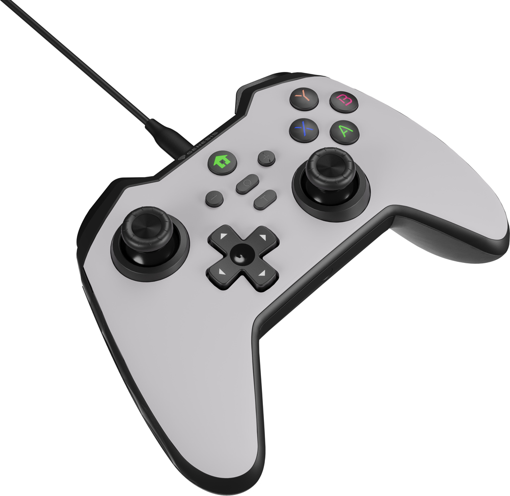 Drátový gamepad Genesis MANGAN 300, pro PC/Switch/Mobil, bílý