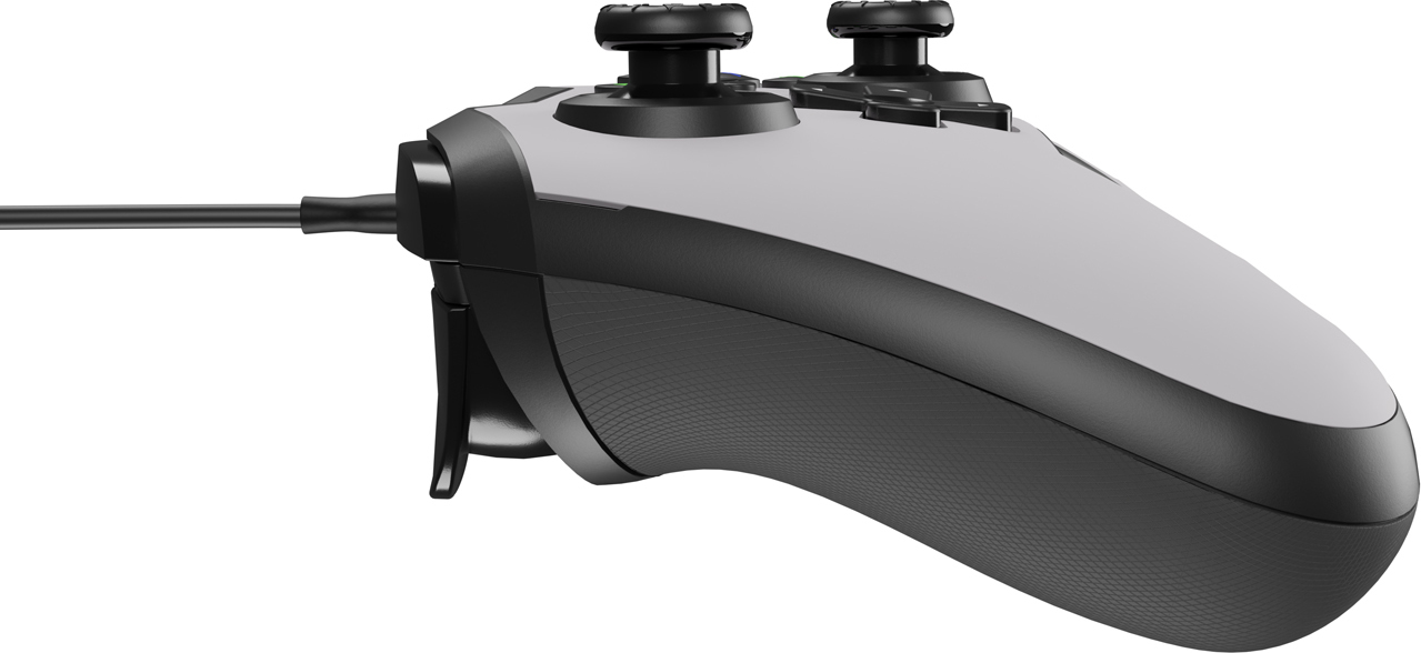 Drátový gamepad Genesis MANGAN 300, pro PC/Switch/Mobil, bílý