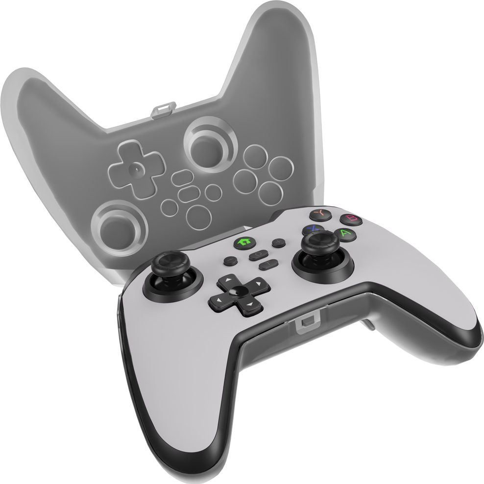Drátový gamepad Genesis MANGAN 300, pro PC/Switch/Mobil, bílý